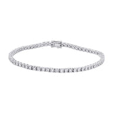2.72ct 18k White Gold Diamond Tennis Bracelet